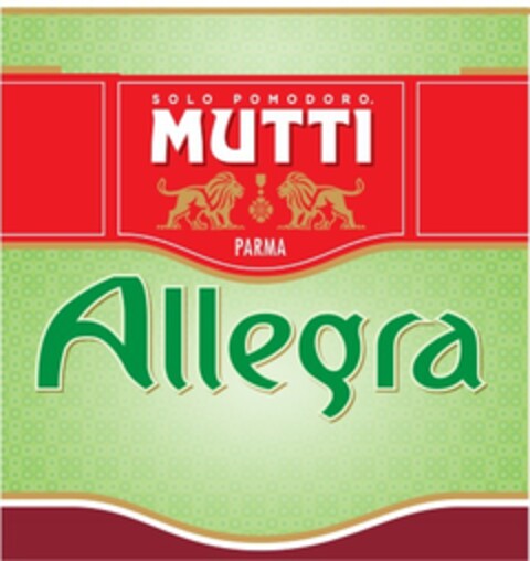 MUTTI ALLEGRA SOLO POMODORO. PARMA Logo (EUIPO, 22.07.2016)