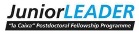 Junior LEADER "la Caixa" Postdoctoral Fellowship Programme Logo (EUIPO, 06/07/2017)