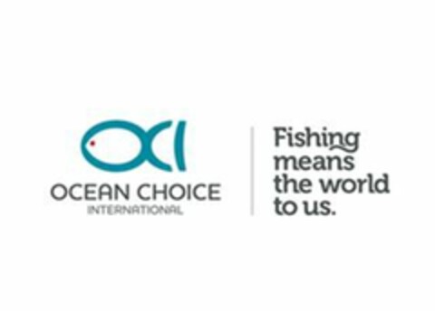 OCI OCEAN CHOICE INTERNATIONAL FISHING MEANS THE WORLD TO US. Logo (EUIPO, 07.09.2018)