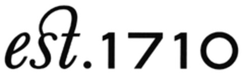 est.1710 Logo (EUIPO, 06.12.2018)