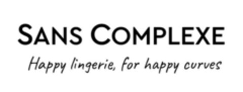 SANS COMPLEXE HAPPY LINGERIE FOR HAPPY CURVES Logo (EUIPO, 16.06.2021)
