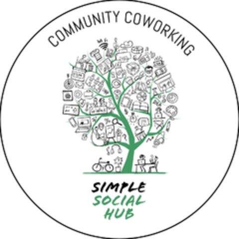 SIMPLE SOCIAL HUB - COMMUNITY COWORKING Logo (EUIPO, 04.07.2022)