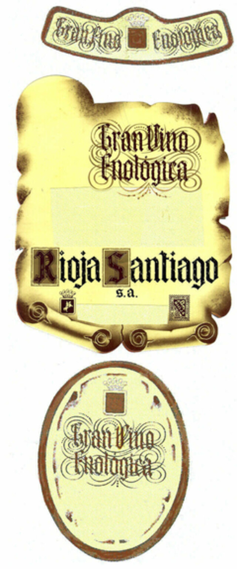 Gran Fino Enológica Gran Vino Enológica Rioja Santiago s.a. Gran Vino Enológica Logo (EUIPO, 11/11/1999)