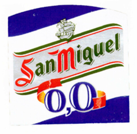 San Miguel 0,0 Logo (EUIPO, 12.11.2002)