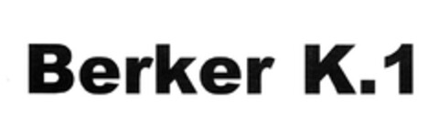 Berker K.1 Logo (EUIPO, 20.09.2004)