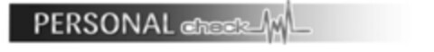 PERSONAL check Logo (EUIPO, 10.11.2008)