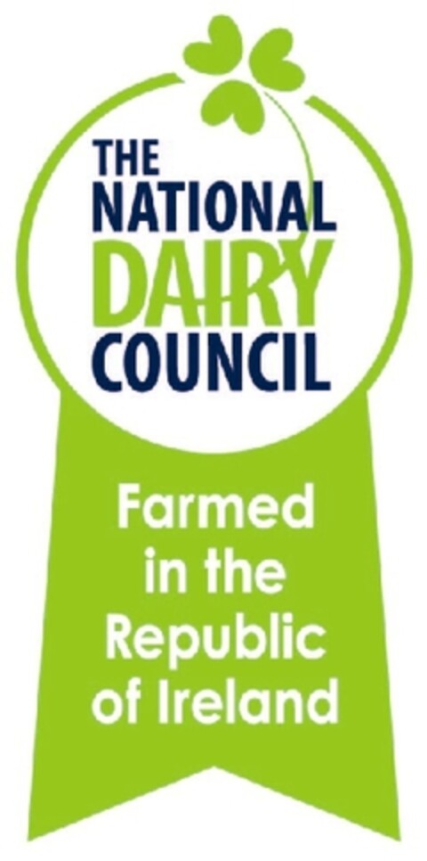 THE NATIONAL DAIRY COUNCIL Farmed in the Republic of Ireland Logo (EUIPO, 06.07.2009)