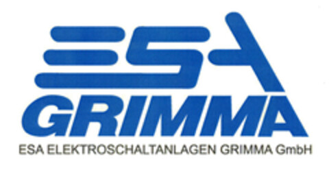 ESA GRIMMA ESA ELEKTROSCHALTANLAGEN GRIMMA GmbH Logo (EUIPO, 06.06.2011)