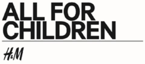 ALL FOR CHILDREN H&M Logo (EUIPO, 26.04.2012)
