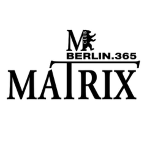 MATRIX CLUB BERLIN.365 Logo (EUIPO, 05/13/2014)