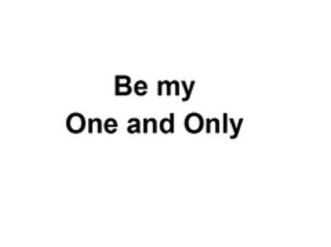 Be my One and Only Logo (EUIPO, 01.08.2014)