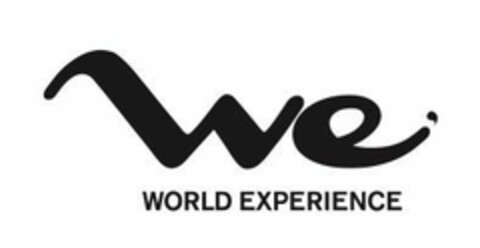 WE WORLD EXPERIENCE Logo (EUIPO, 08/08/2018)