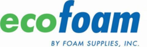 ecofoam BY FOAM SUPPLIES, INC. Logo (EUIPO, 29.08.2019)