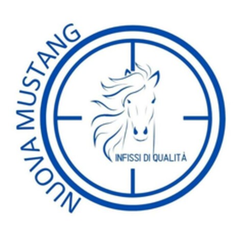NUOVA MUSTANG INFISSI DI QUALITÀ Logo (EUIPO, 10/31/2023)