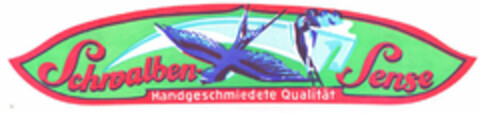 Schwalben Sense Handgeschmiedete Qualität Logo (EUIPO, 11/14/1996)