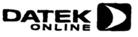 DATEK ONLINE Logo (EUIPO, 10/22/1999)