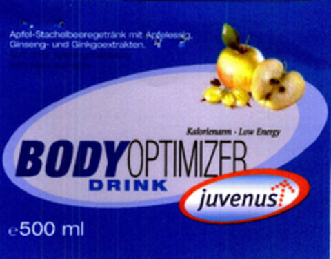 BODYOPTIMIZER DRINK juvenus Logo (EUIPO, 01/12/2004)