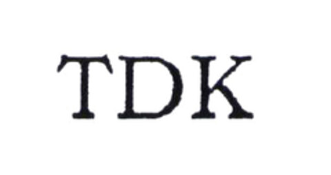 TDK Logo (EUIPO, 10/10/2003)