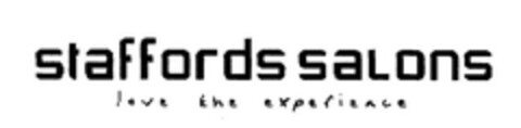 STAFFORDS SALONS love the experience Logo (EUIPO, 16.01.2009)