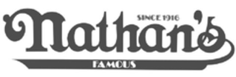 SINCE 1916 NATHAN'S FAMOUS Logo (EUIPO, 09.09.2010)
