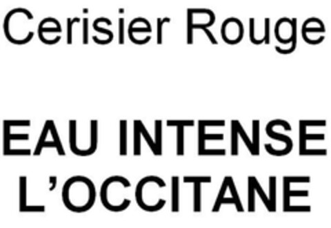 Cerisier Rouge
EAU INTENSE
L'OCCITANE Logo (EUIPO, 19.02.2013)