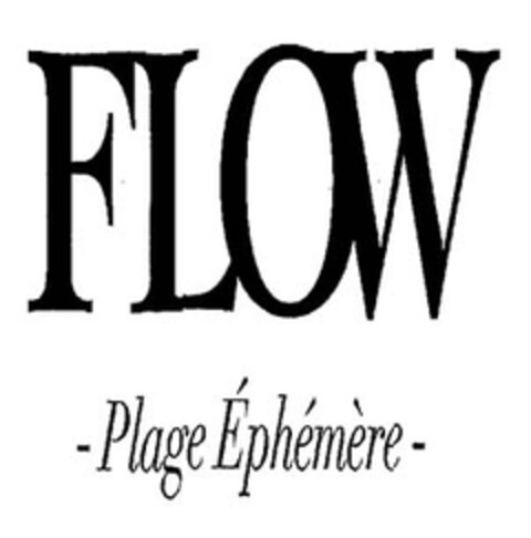 FLOW Plage Éphémère Logo (EUIPO, 23.09.2014)