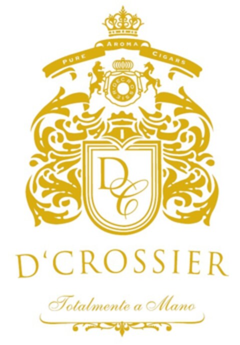 DC D'CROSSIER PURE AROMA CIGARS DECROSSIER Totalmente a Mano Logo (EUIPO, 09.02.2016)