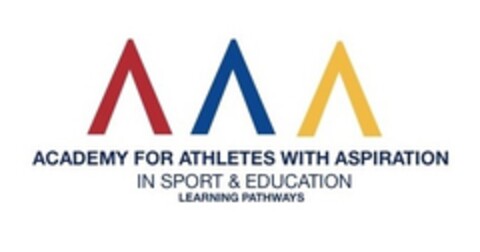 AAA ACADEMY FOR ATHLETES WITH ASPIRATION IN SPORT & EDUCATION  LEARNING PATHWAYS Logo (EUIPO, 24.04.2019)