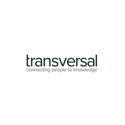 TRANSVERSAL CONNECTING PEOPLE TO KNOWLEDGE Logo (EUIPO, 15.05.2019)