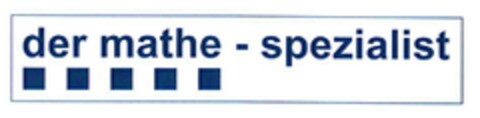 der mathe - spezialist Logo (EUIPO, 08/05/2020)