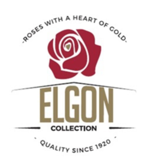 Roses with a heart of gold ELGON collection quality since 1920 Logo (EUIPO, 26.04.2021)