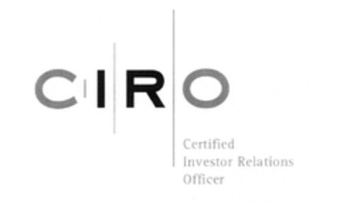 CIRO Certified Investor Relations Officer Logo (EUIPO, 05.09.2005)