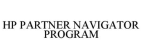 HP PARTNER NAVIGATOR PROGRAM Logo (EUIPO, 07/21/2015)