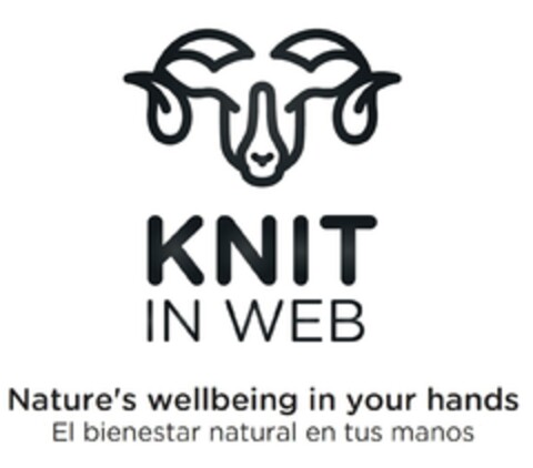 KNIT IN WEB Nature's wellbeing in your hands - El bienestar natural en tus manos Logo (EUIPO, 01/29/2023)