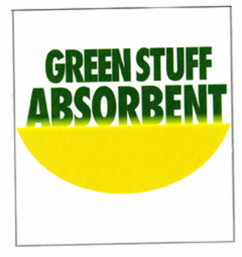 GREEN STUFF ABSORBENT Logo (EUIPO, 07.06.1996)