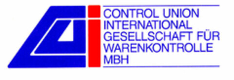 CONTROL UNION INTERNATIONAL GESELLSCHAFT FÜR WARENKONTROLLE MBH Logo (EUIPO, 21.05.1997)