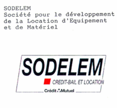 SODELEM CREDIT-BAIL ET LOCATION CREDIT MUTUEL Logo (EUIPO, 14.05.1997)