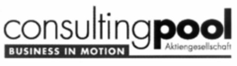 consultingpool BUSINESS IN MOTION Aktiengesellschaft Logo (EUIPO, 20.01.2000)