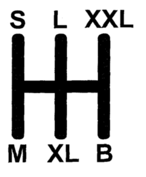 S L XXL M XL B Logo (EUIPO, 14.03.2001)