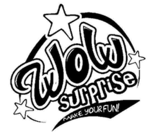 WOW surprise MAKE YOUR FUN! Logo (EUIPO, 04/20/2004)