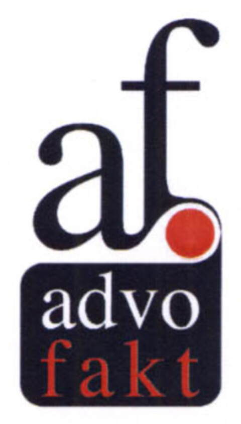 af.advo fakt Logo (EUIPO, 14.09.2005)