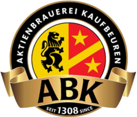 AKTIENBRAUEREI KAUFBEUREN ABK SEIT 1308 SINCE Logo (EUIPO, 01.10.2013)