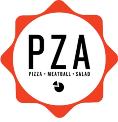 P Z A PIZZA + MEATBALL + SALAD Logo (EUIPO, 07/18/2016)