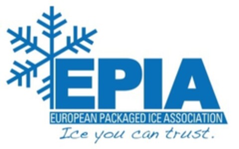 EPIA EUROPEAN PACKAGED ICE ASSOCIATION ICE YOU CAN TRUST Logo (EUIPO, 09/16/2016)