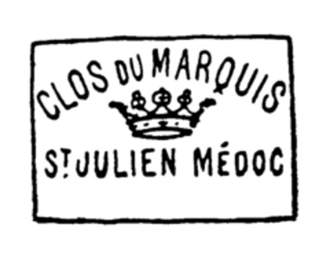 CLOS DU MARQUIS ST. JULIEN MÉDOC Logo (EUIPO, 07/21/1997)