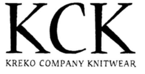 KCK KREKO COMPANY KNITWEAR Logo (EUIPO, 27.11.1999)