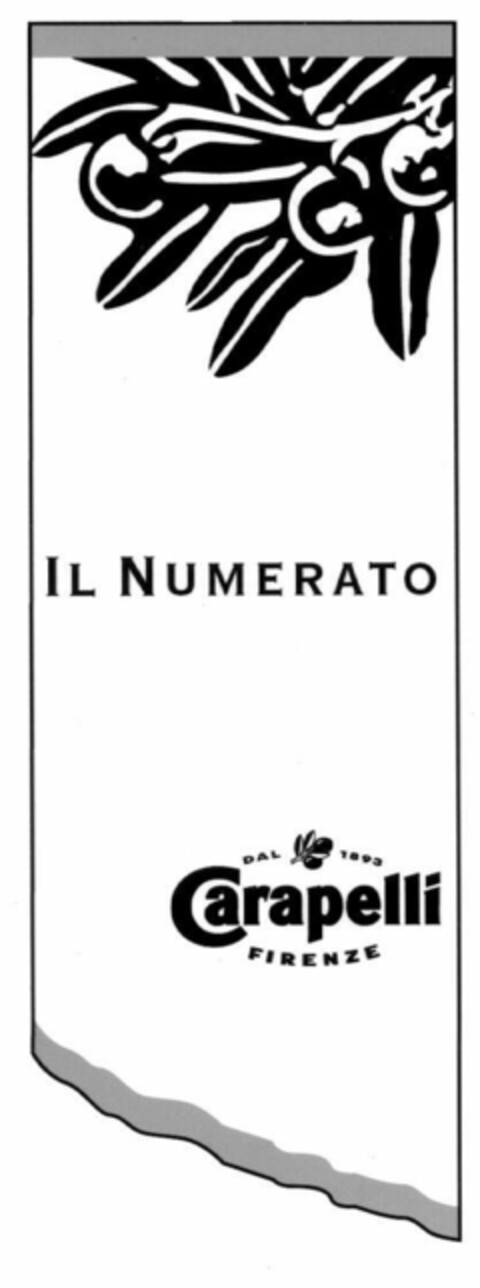 IL NUMERATO Carapelli DAL 1893 FIRENZE Logo (EUIPO, 11/29/1999)