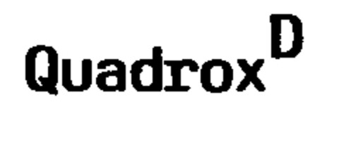 Quadrox D Logo (EUIPO, 06/28/2000)