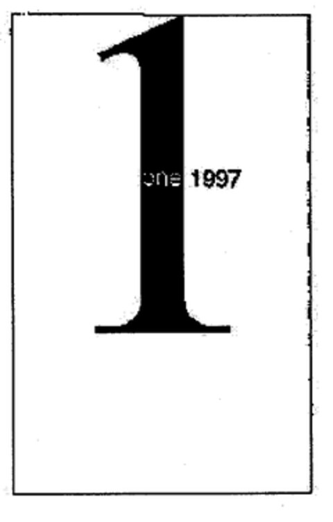 1 one 1997 Logo (EUIPO, 19.12.2001)