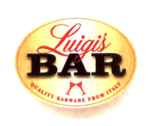 Luigi's BAR QUALITY BARWARE FROM ITALY Logo (EUIPO, 08.10.2003)